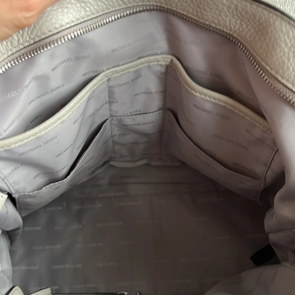 Michael Kors grey tote with shoulder strap